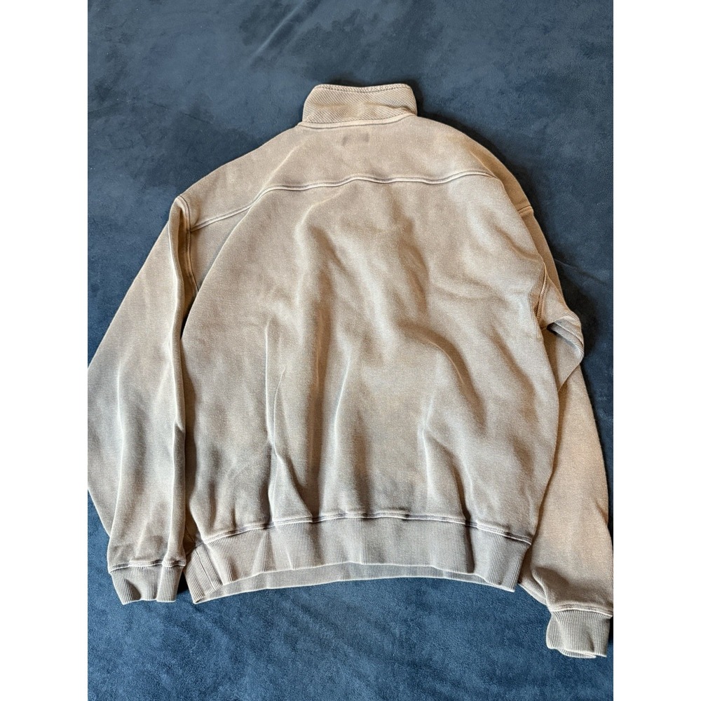 Tommy Bahama 1/4 Zip Embroidered Pullover Sweater Thermalweave Blue Mens L - Picture 5 of 9